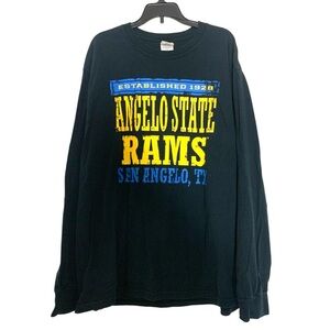Vintage Angelo State Rams San Antonio Texas Tee Black
